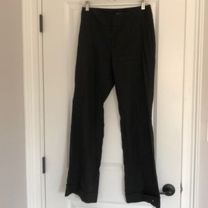 Banana Republic stretch linen black pants